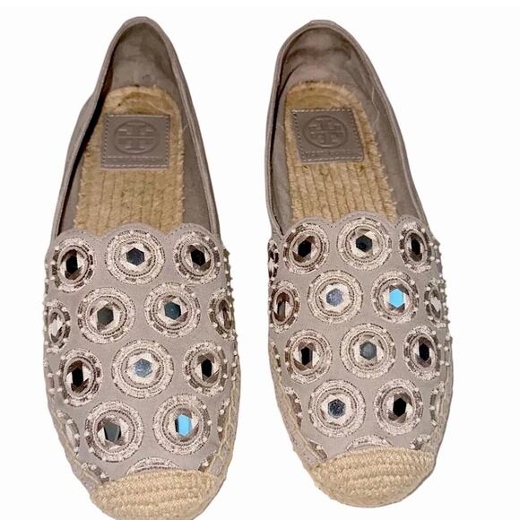 Tory Burch Yasmin Embellished Espadrille LIKE NEW - Picture 3 of 9